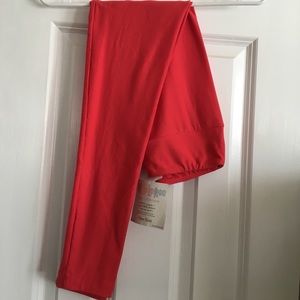 LuLaRoe Solid Pink OS leggings nwt